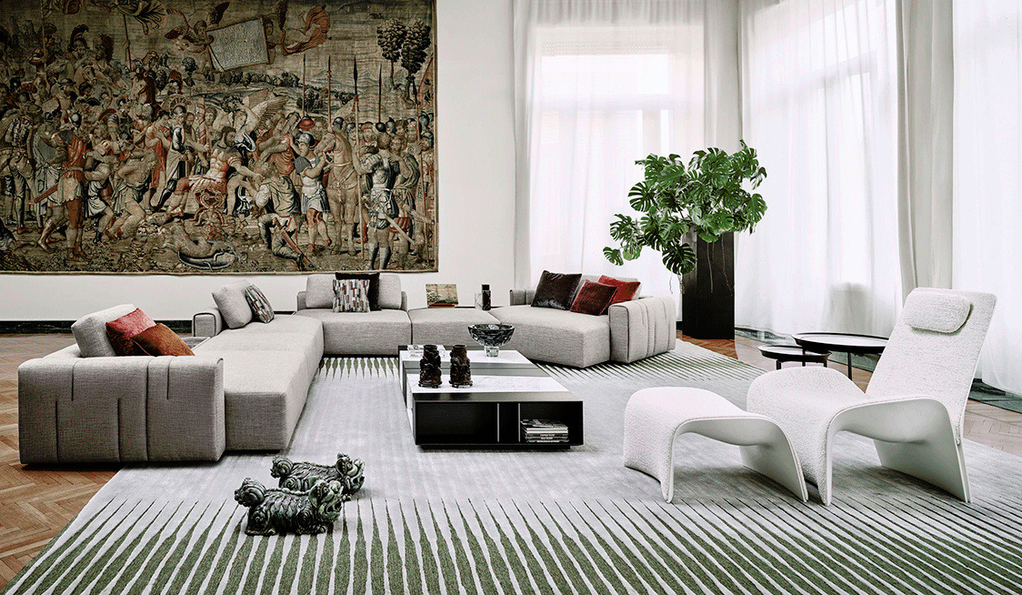Scaleno Coffee and Side Table by Giorgetti, view 2