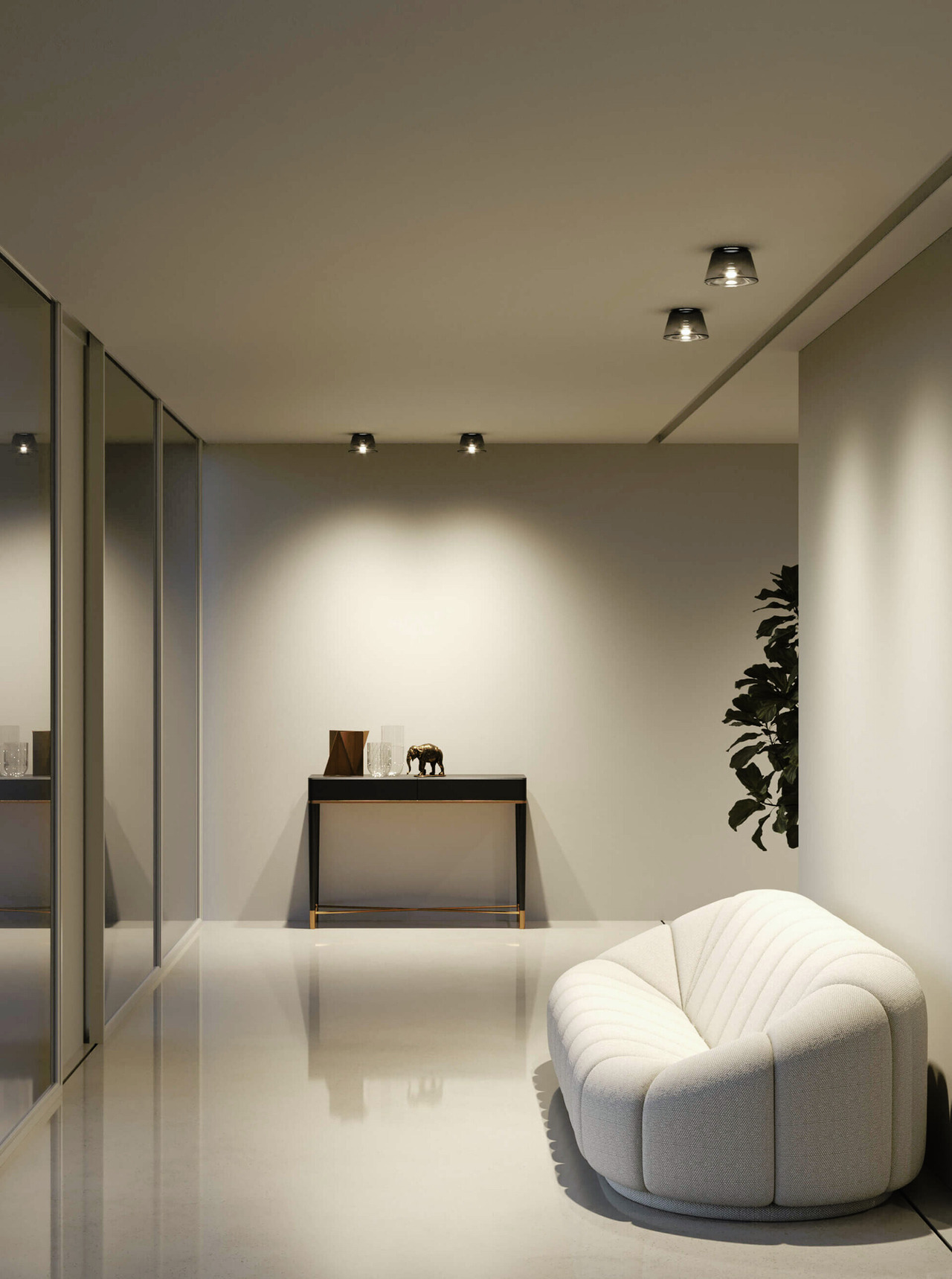 Leo Blown Glass Spotlight