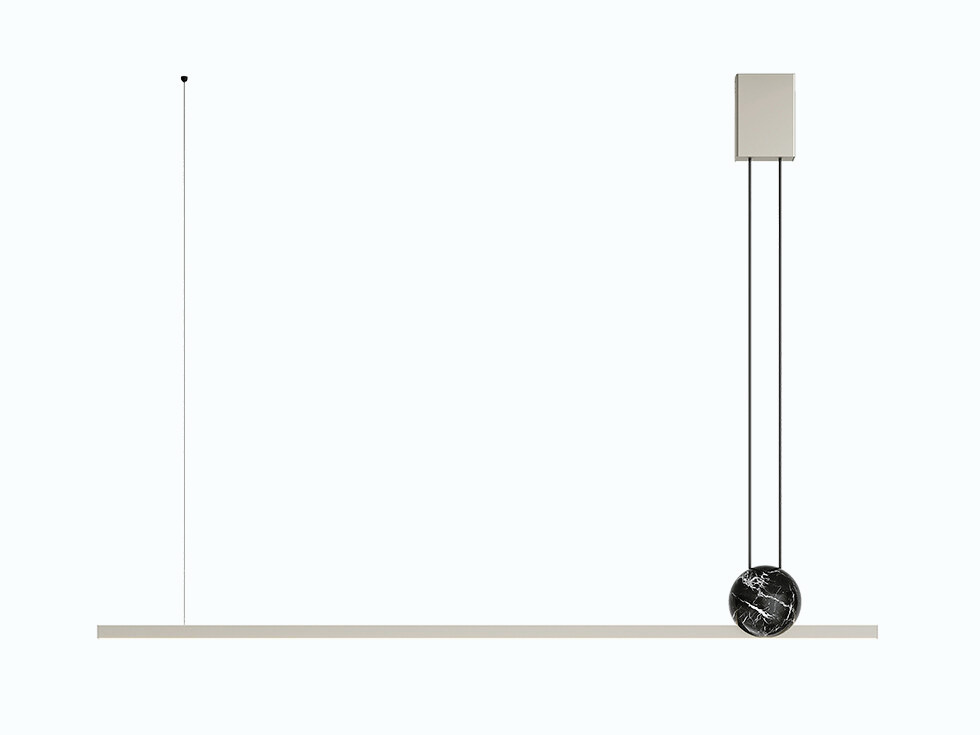 Maxi Calacatta Pendant Light, view 3