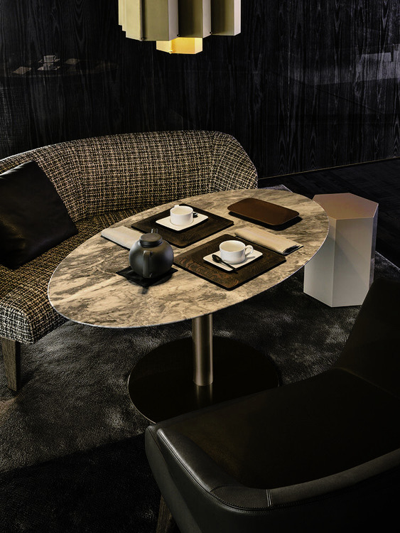 Bellagio Lounge Bronze Table by Minotti, view 3