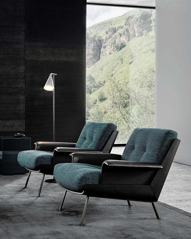 Daiki Armchair by Minotti, view 10