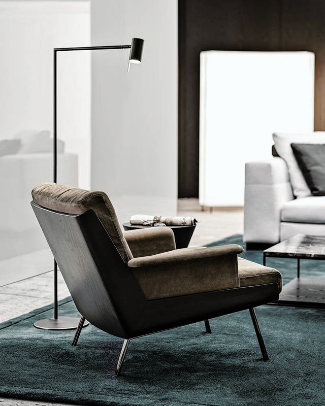 Daiki Armchair by Minotti, view 14
