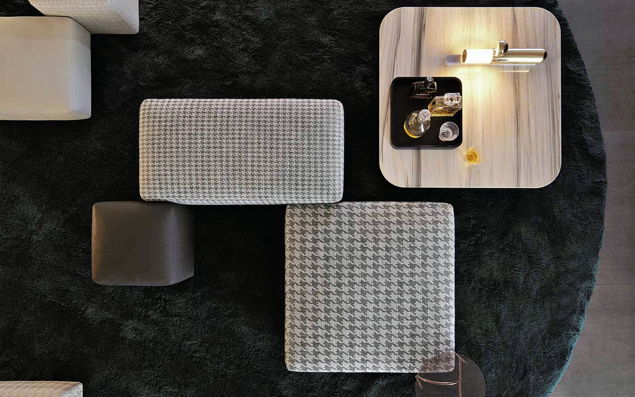 Damier Pouf, view 2