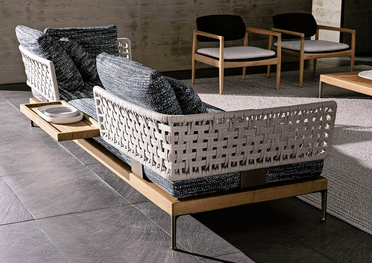 Patio Teak Modular Sofa, view 3