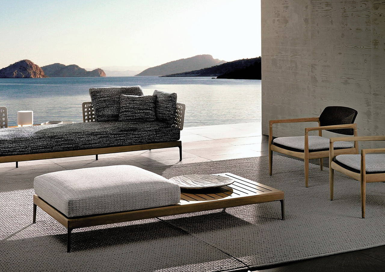 Patio Teak Modular Sofa, view 5