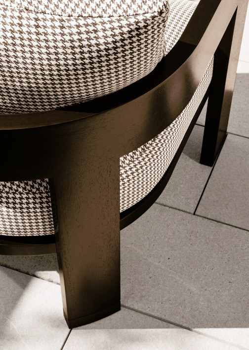 Warhol "Dark Brown" Outdoor Armchair, view 2