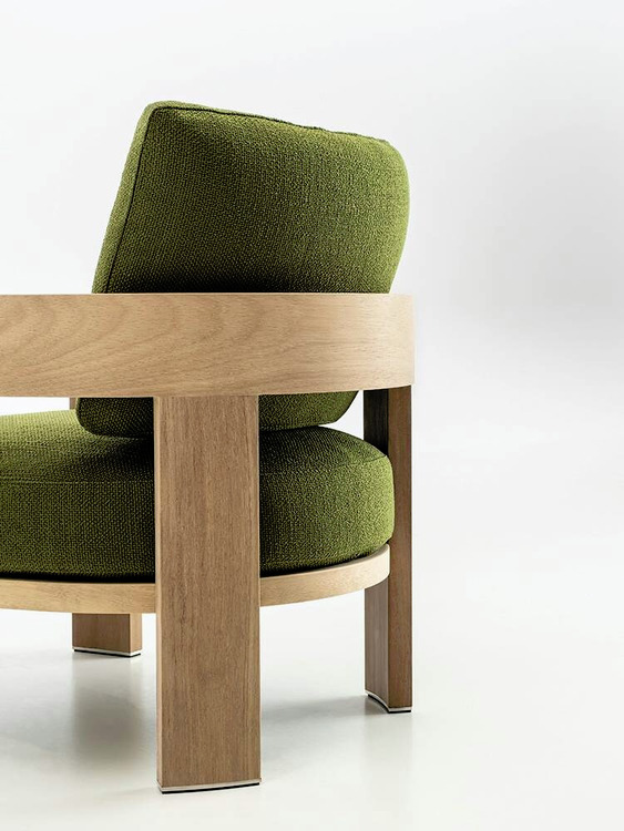 Warhol Iroko Nature Outdoor Armchair, view 2