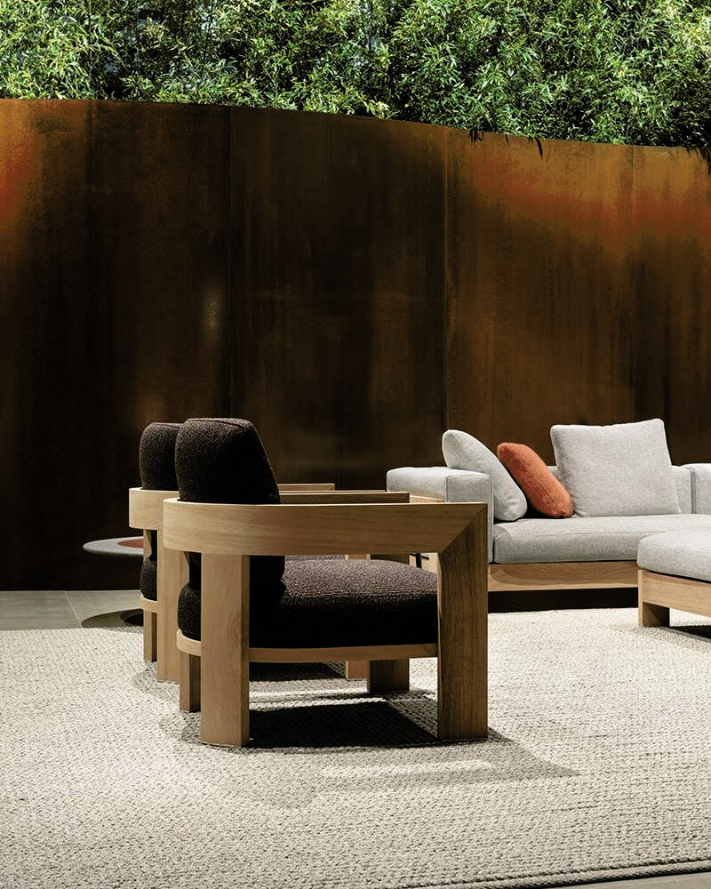 Warhol Iroko Nature Outdoor Armchair, view 3
