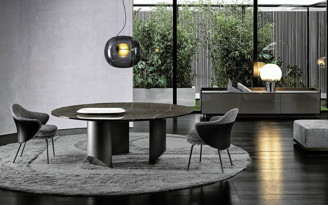 Wedge Dining Table by Minotti, view 6