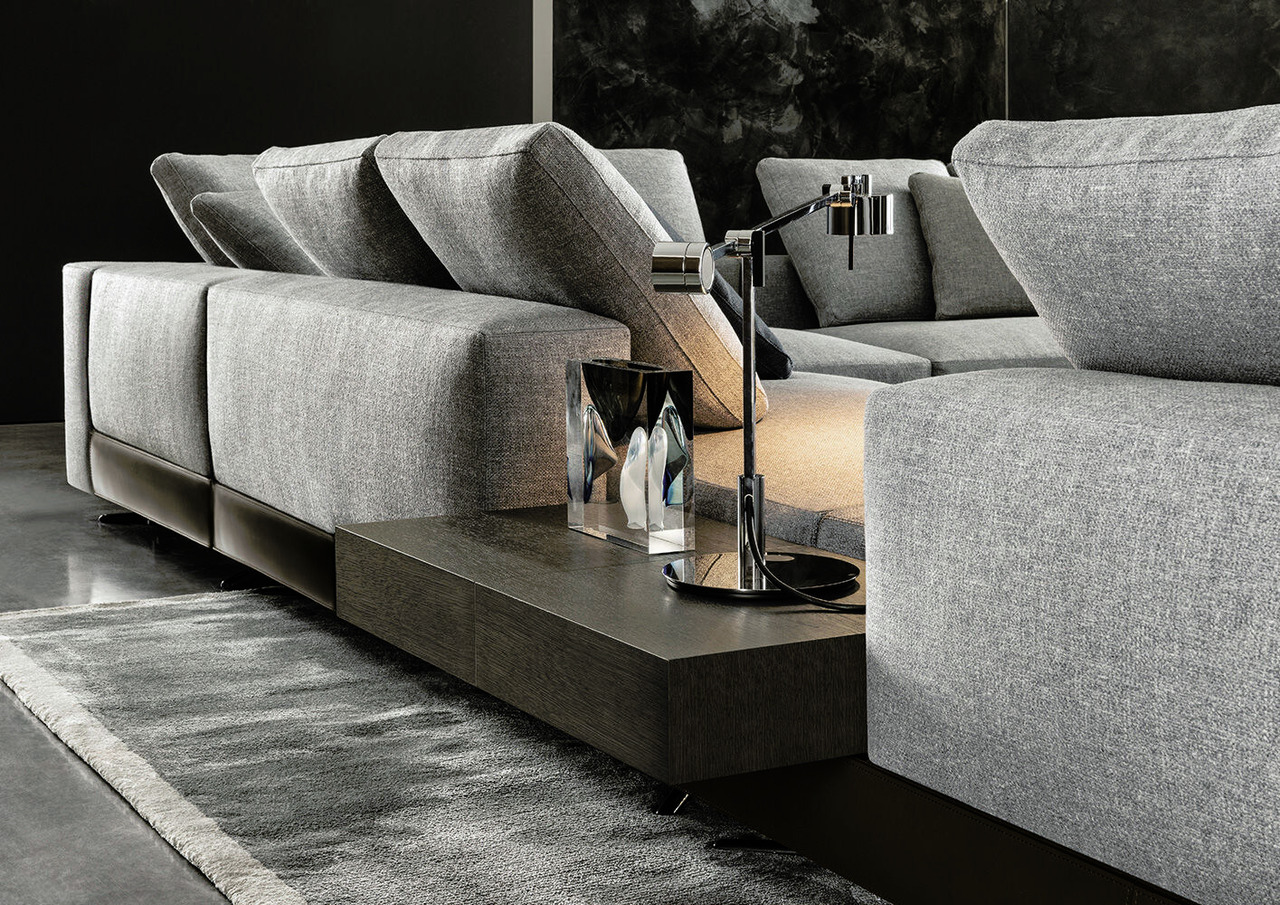 White "Saddle-Hide" Side Table, view 9