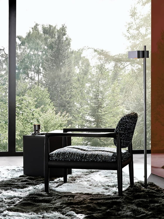 Yoko Designer Armchair by Minotti, view 7