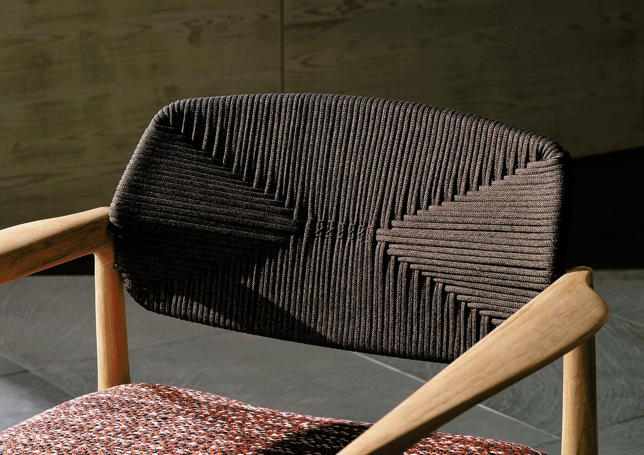 Yoko Cord Outdoor Armchair, view 3