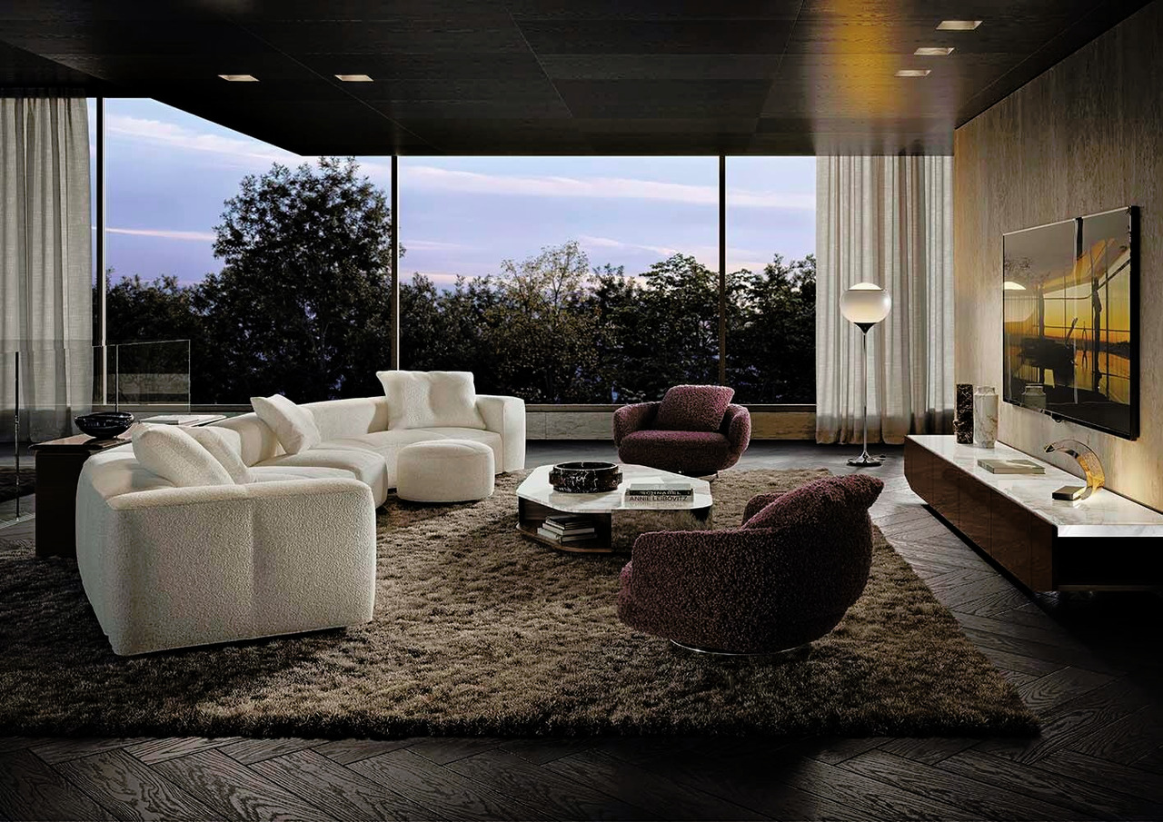 Yves Sofa by Minotti, view 5