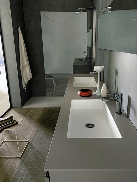 Light Bathroom Furniture by Modulnova