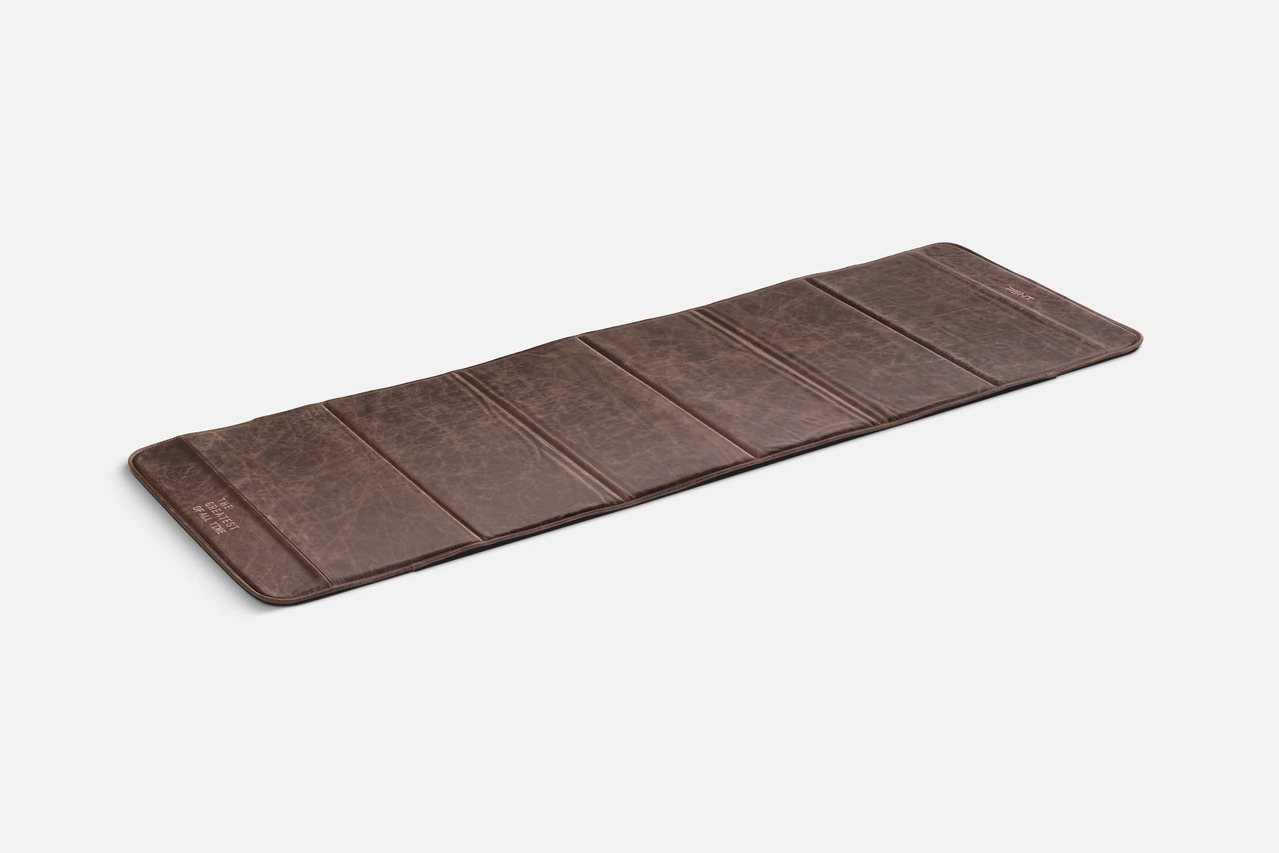 Vintage Brown Exercise Mat, view 2