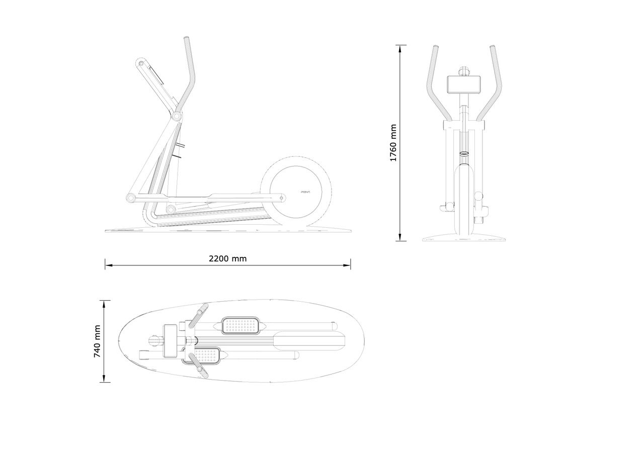 ORBITA™ Magnetic Elliptical Trainer, view 2