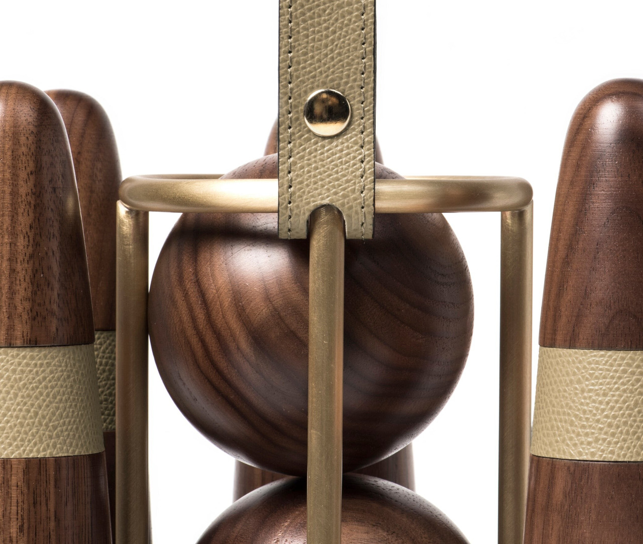 Handcrafted Pinetti Bowling Set, view 7