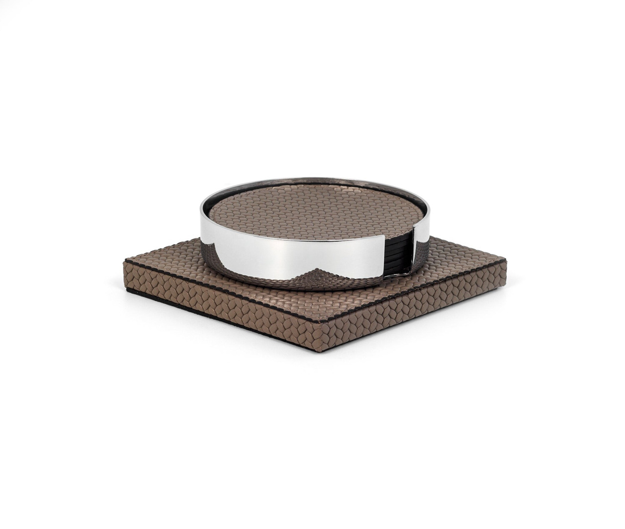 Pinetti Coaster Set with Holder, view 2