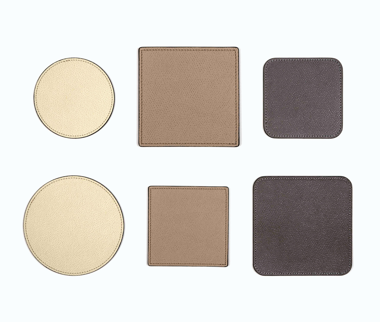 Round Leather Coaster, view 2