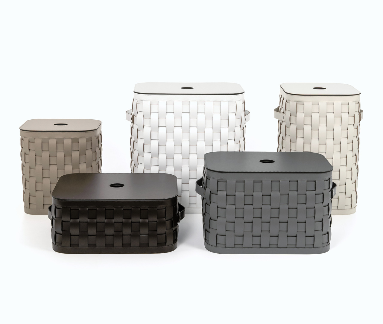 Demetra Square Basket with Flat Lid, view 3