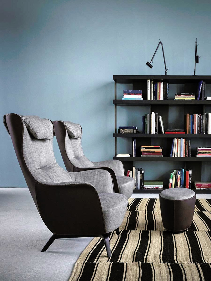 Mamy Blue Ottoman, view 3