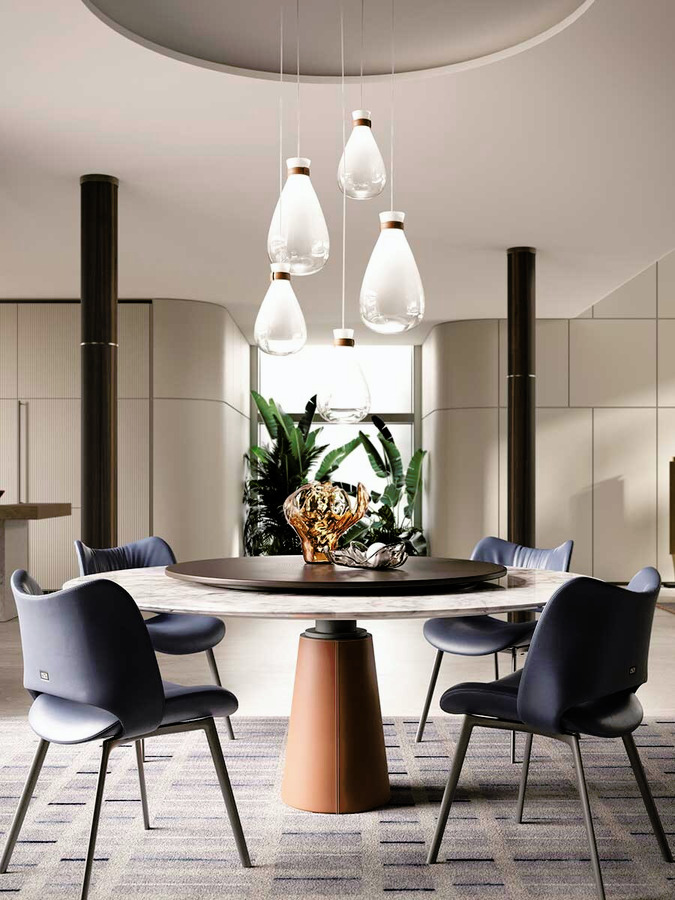 Soffi Blown Glass Lamps by Poltrona Frau, view 4