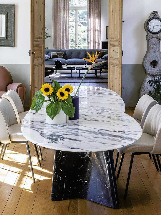 Infinitamente Marble Dining Table, view 3
