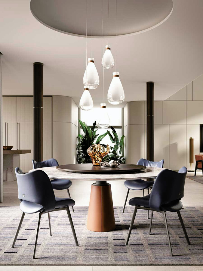 Mesa Due table by Poltrona Frau, view 2