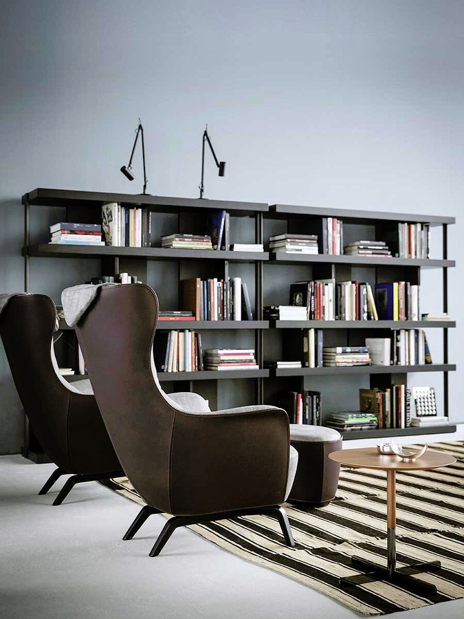 Mamy Blue Armchair and Ottoman, view 5