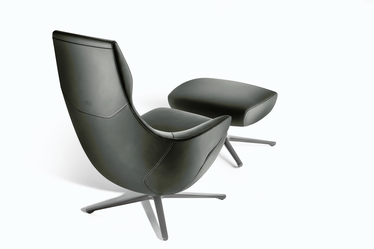 Jay Lounge Armchair by Poltrona Frau, view 5
