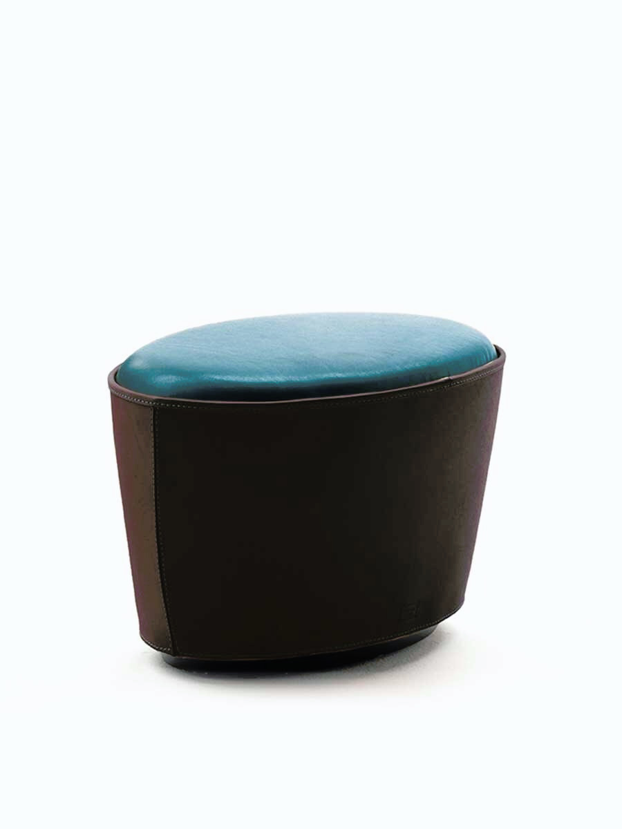 Mamy Blue Ottoman, view 8