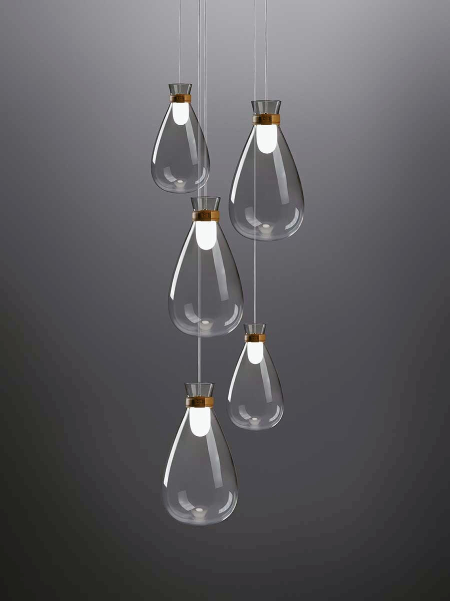 Soffi Blown Glass Lamps by Poltrona Frau, view 8