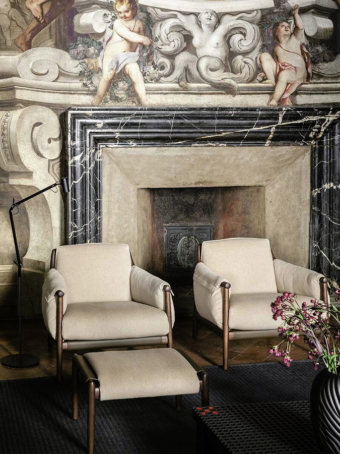 Times Lounge Armchair and Ottoman, view 13