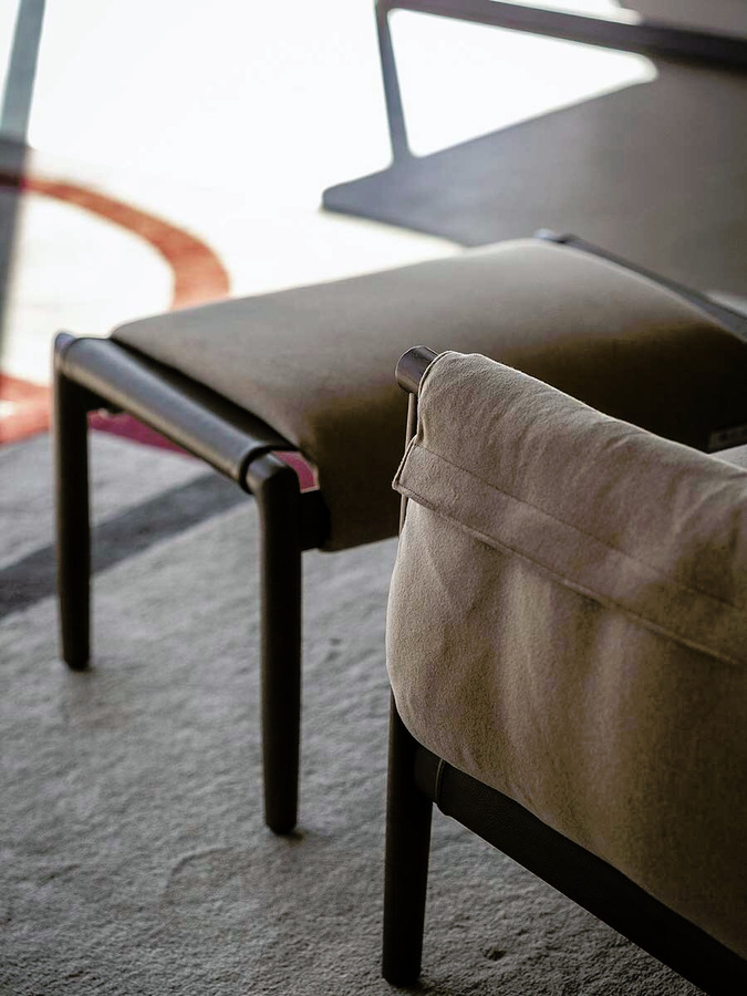 Times Lounge Armchair and Ottoman, view 16