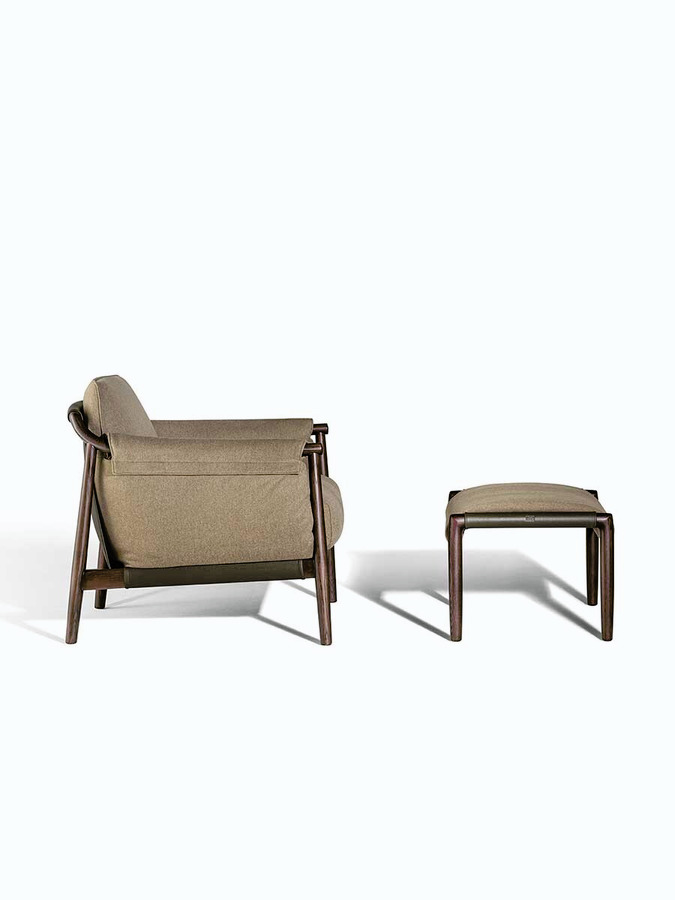 Times Lounge Armchair and Ottoman, view 34