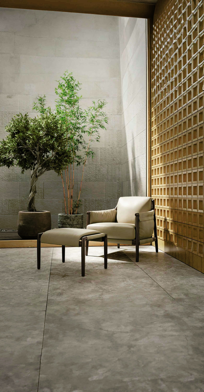 Times Lounge Armchair and Ottoman, view 2