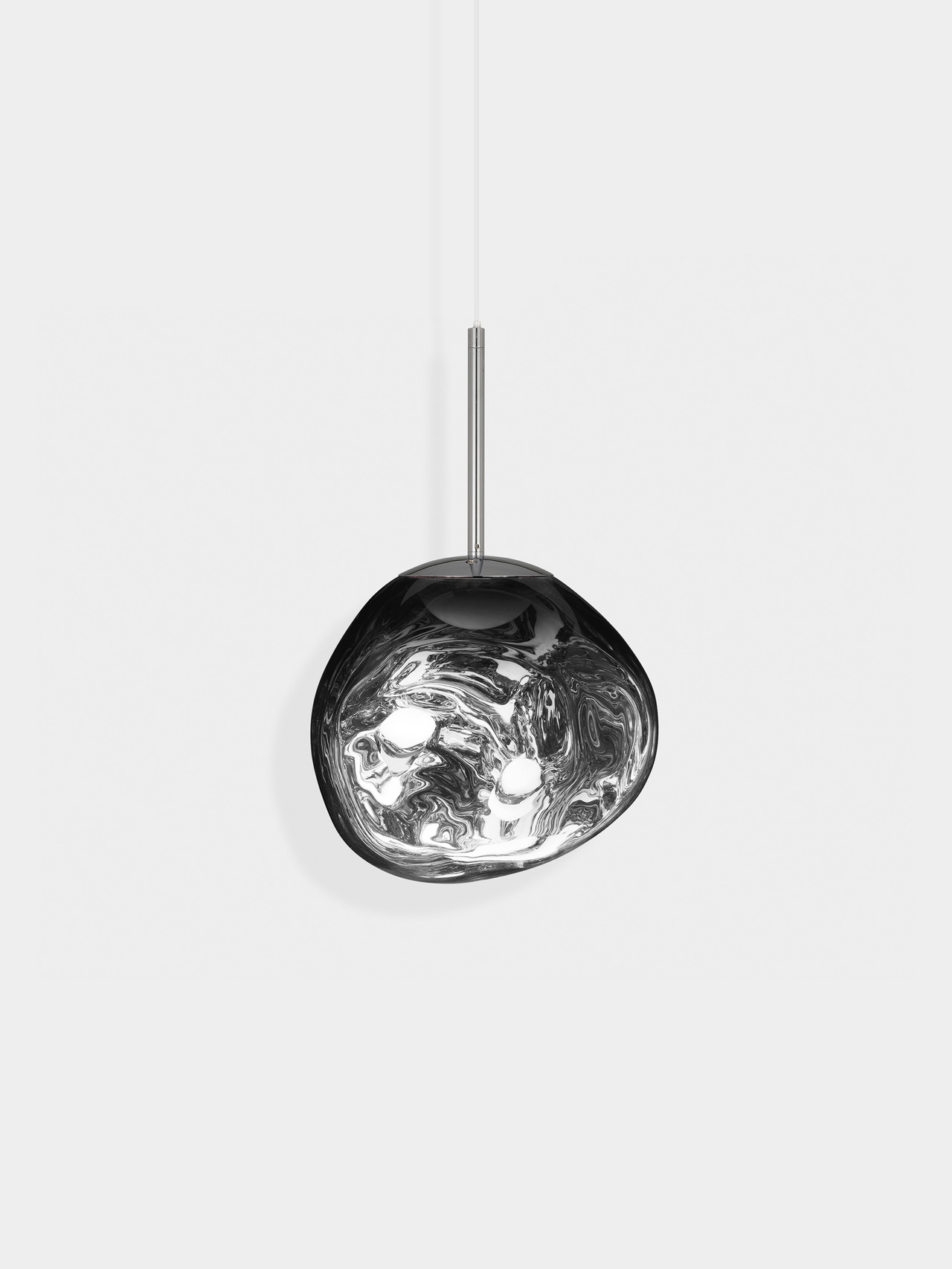 Melt Mini Silver Pendant, view 2