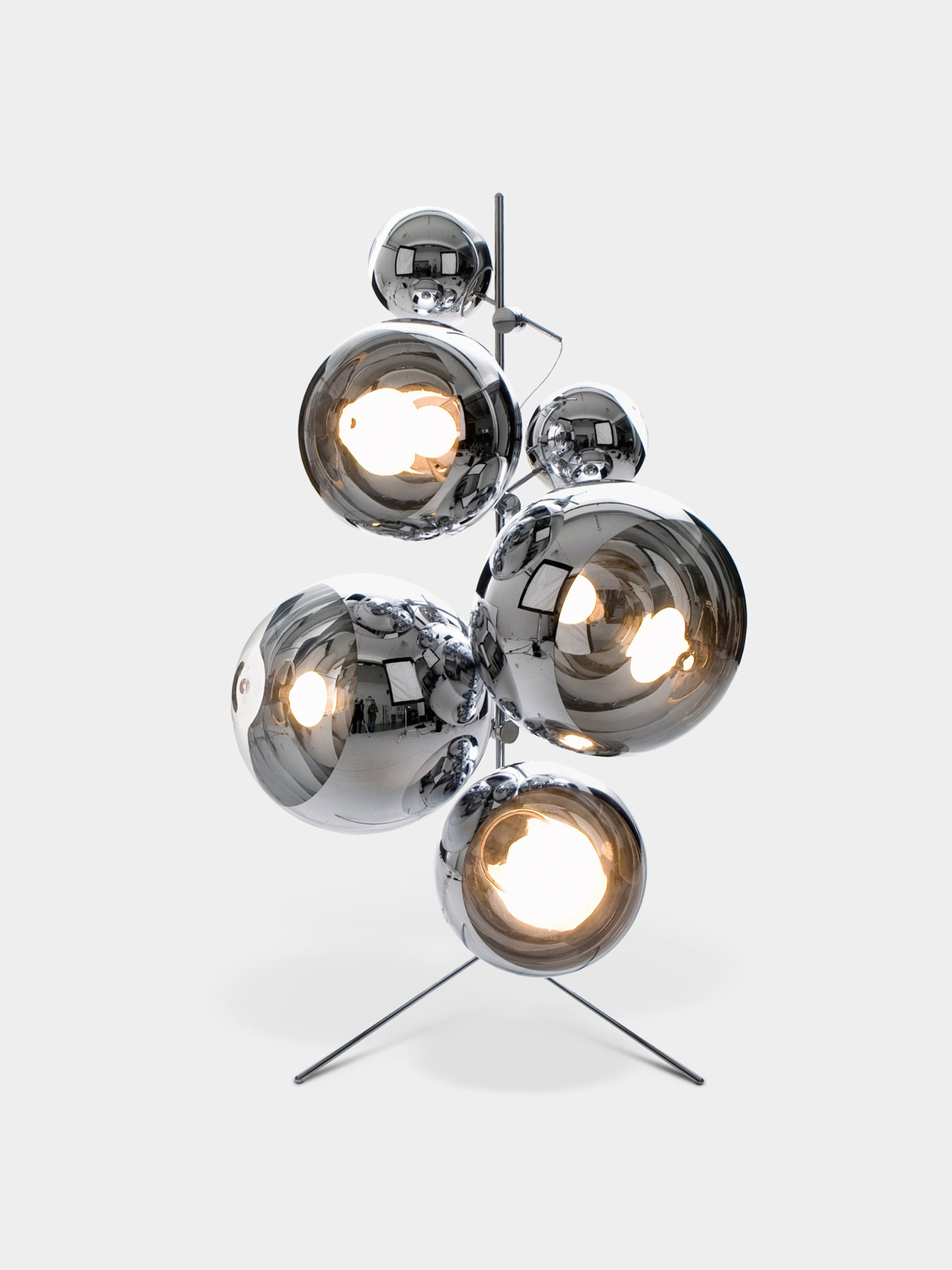 Mirror Ball Floor Chandelier, view 3