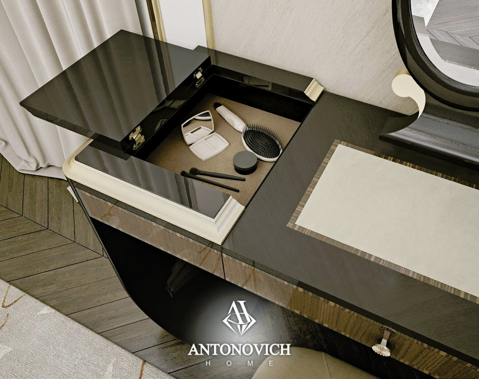 Pregno Riverside Art Deco Bedroom Furniture, view 3