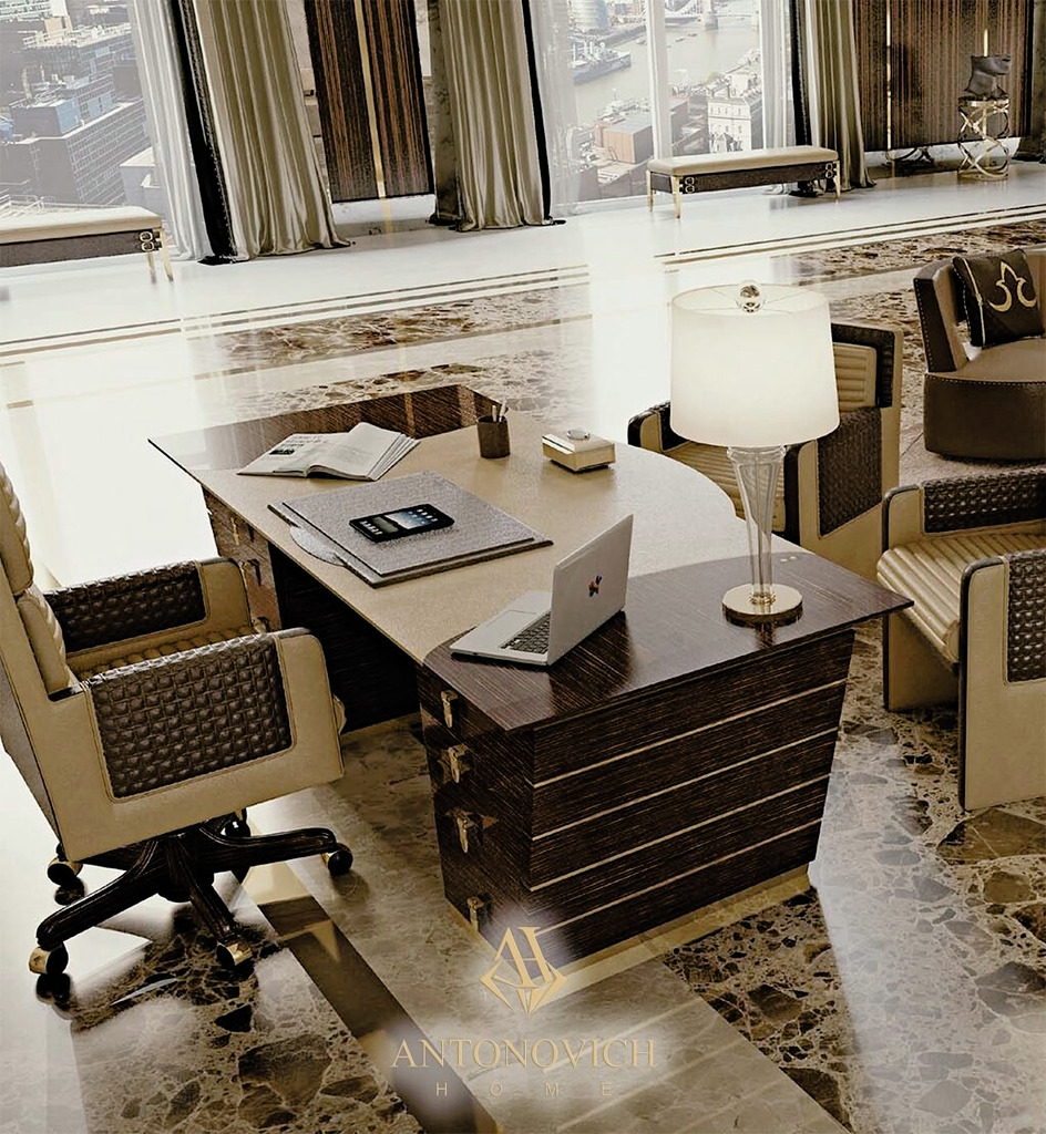 Formenti Home Office Furniture in a Luxury Penthouse, view 2