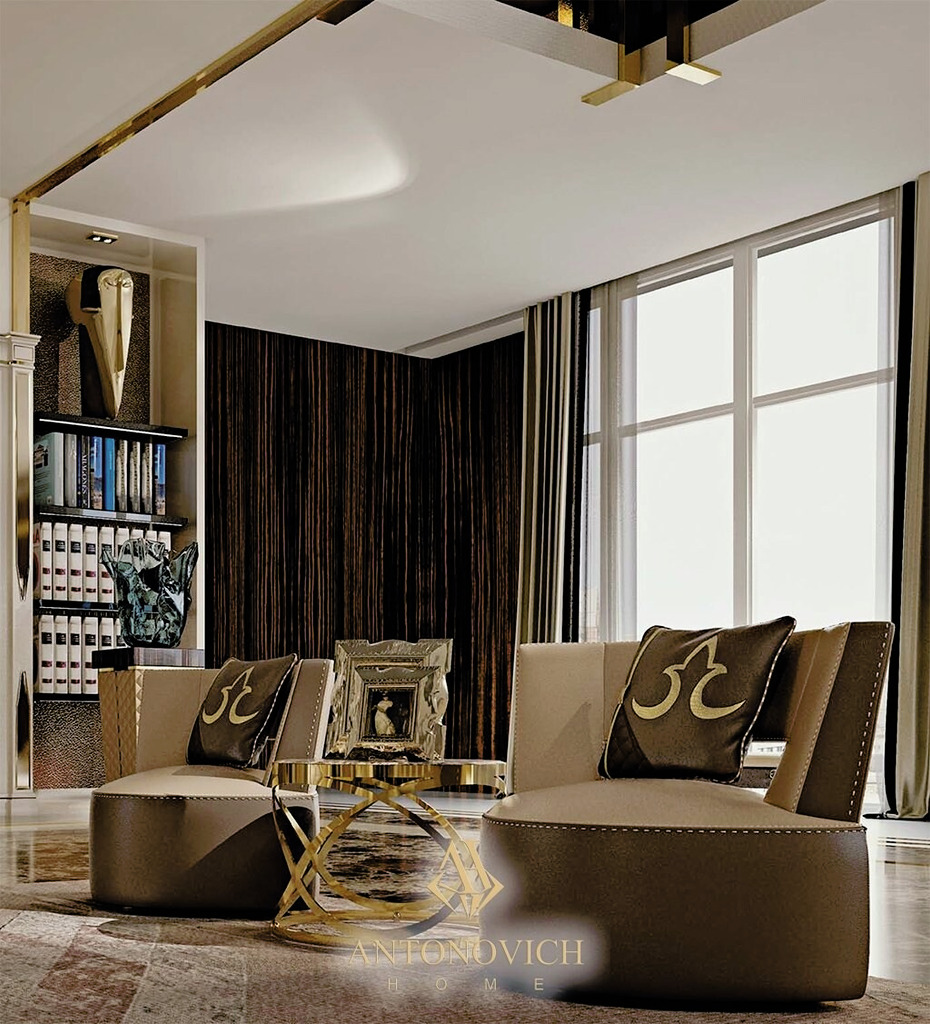 Formenti Home Office Furniture in a Luxury Penthouse