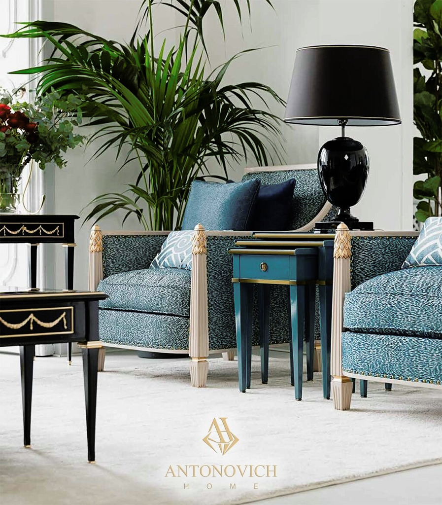 Salda Turquoise Living Room Furniture, view 5
