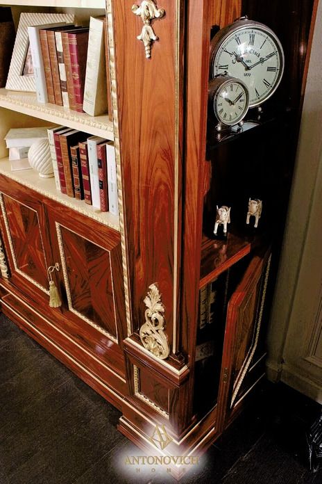 Luxury Boiserie Classic Italian Study, view 4