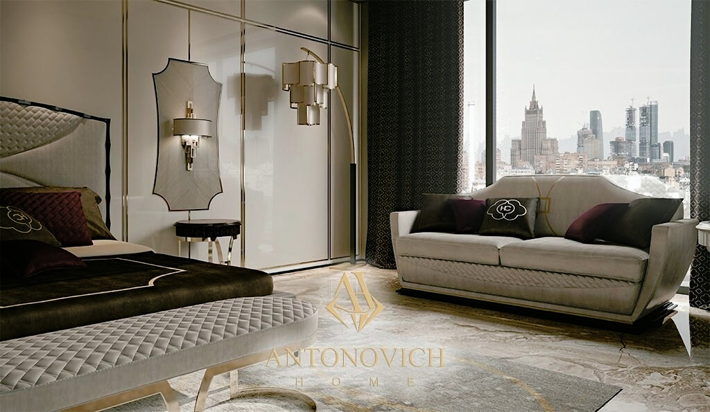 Carpanese Home House of art. Glamour Bedroom, view 9