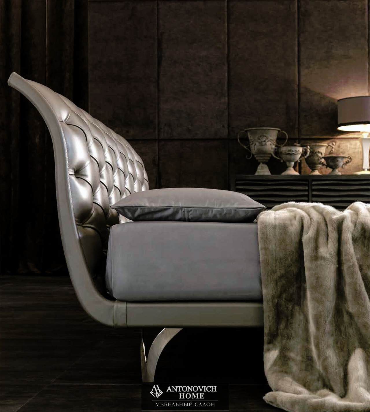 CorteZari Zoe Gold Art Deco Bedroom