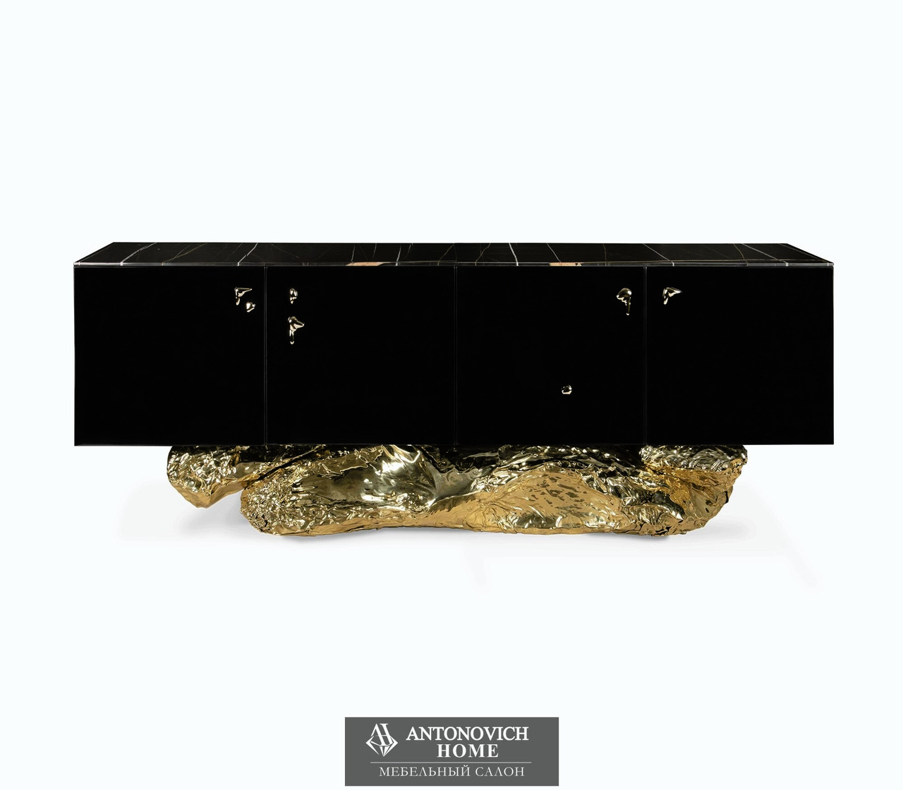 Boca do lobo Angra black and gold sideboard, view 2