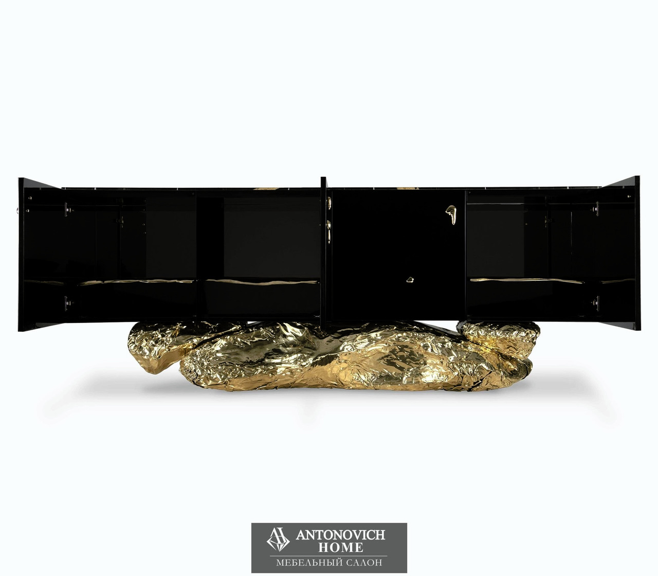 Boca do lobo Angra black and gold sideboard, view 4