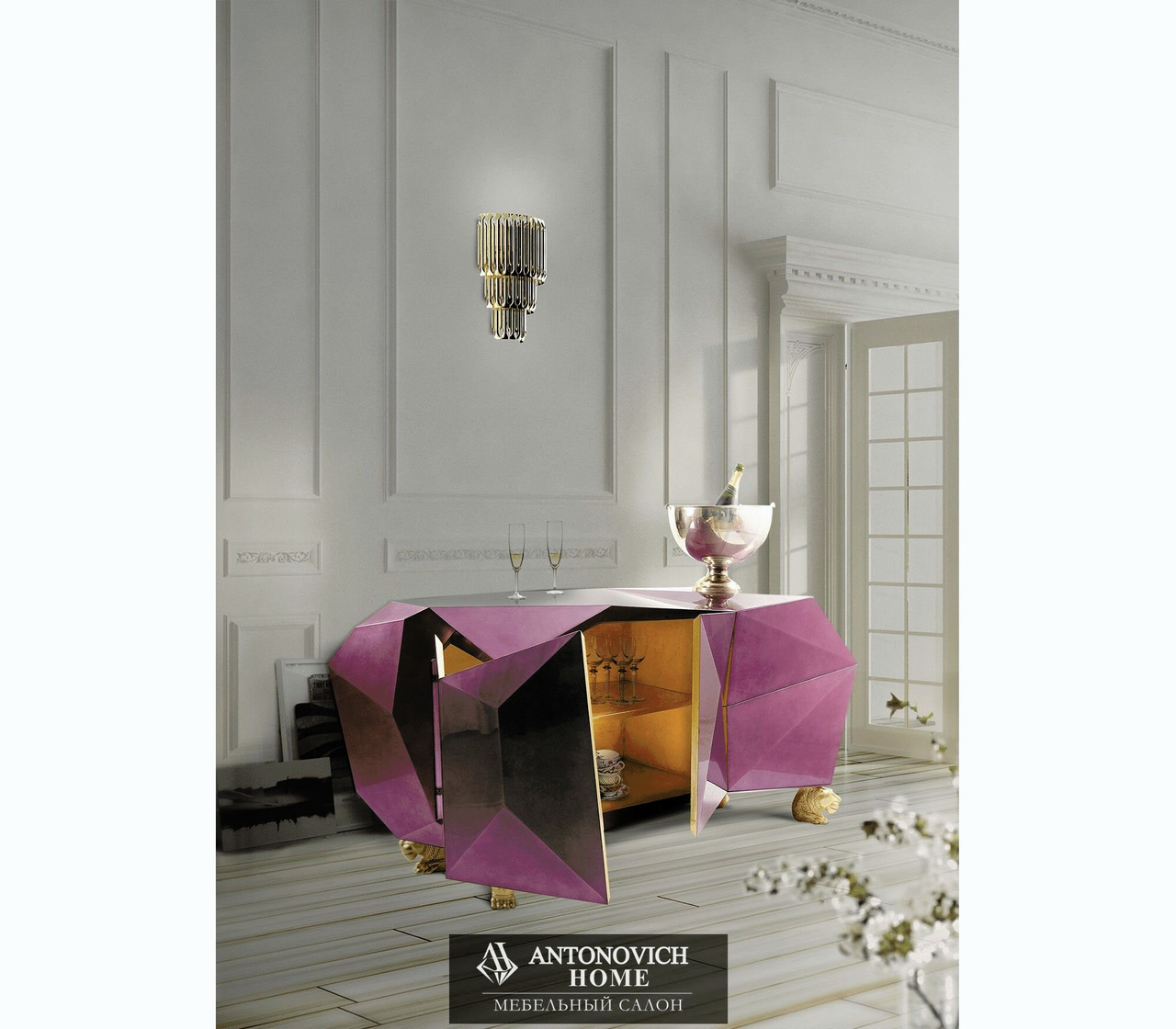 Boca do lobo Diamond Emerald Dining Sideboard, view 7