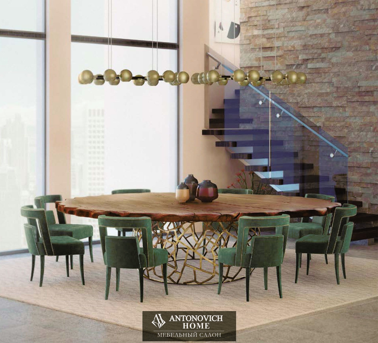 Brabbu APIS II Dining Table and NAJ Chair