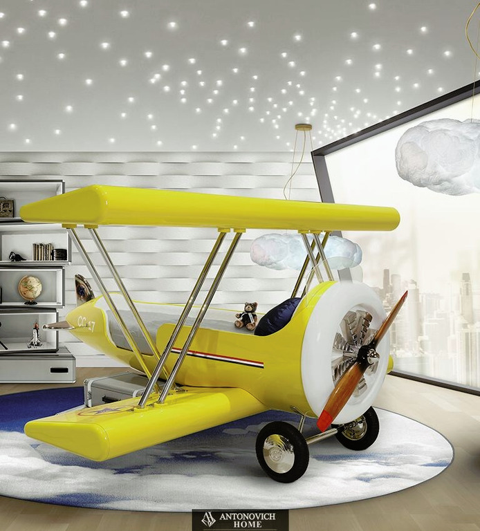 Sky B Plane Children's Bed by Circu, view 10